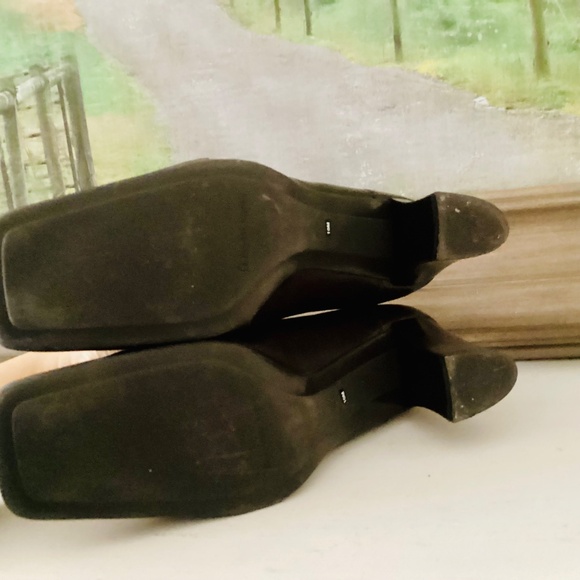 Vtg Etienne Aigner E-Ysabel Brown Square Tow leather pumps women’s 10M Brazil - Picture 13 of 16